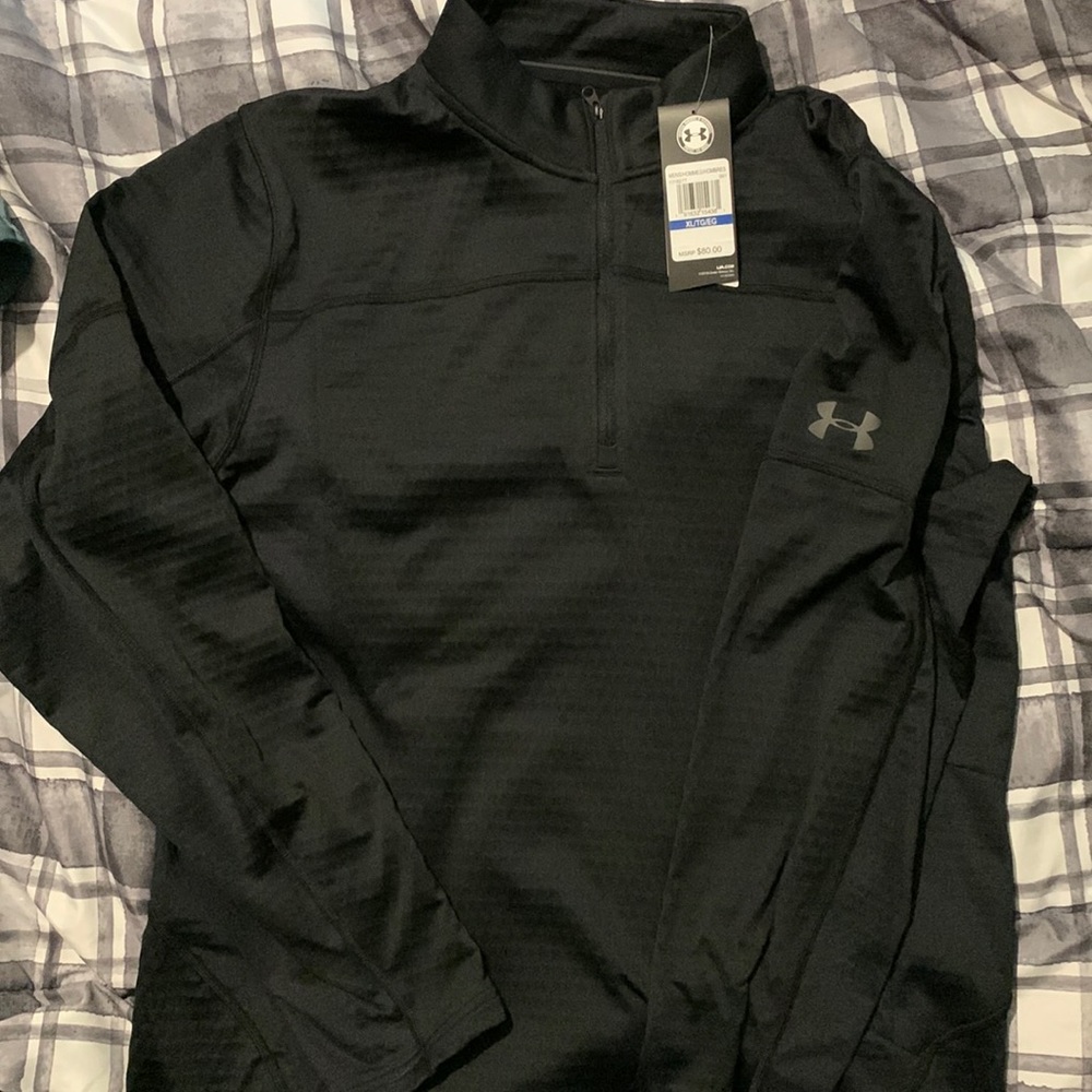 Under Armour 1/4 zip (black) Brand New